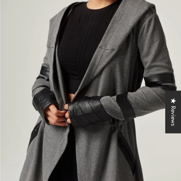 Blanc Noir Charcoal Heather and Black Traveler’s Jacket - Picture 3 of 16